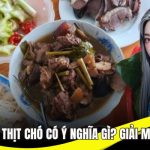 Mơ thấy ăn thịt chó