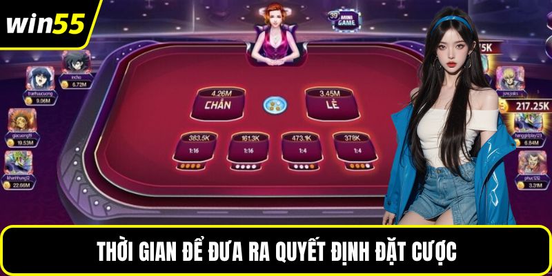 Thời gian để đưa ra quyết định đặt cược